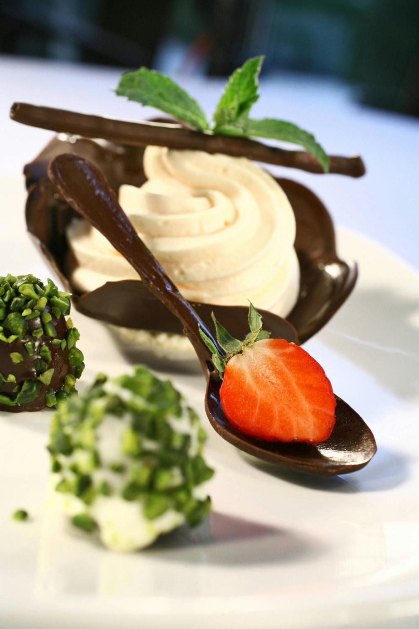 The Westin Zagreb Hotel Exterior photo A strawberry on a spoon