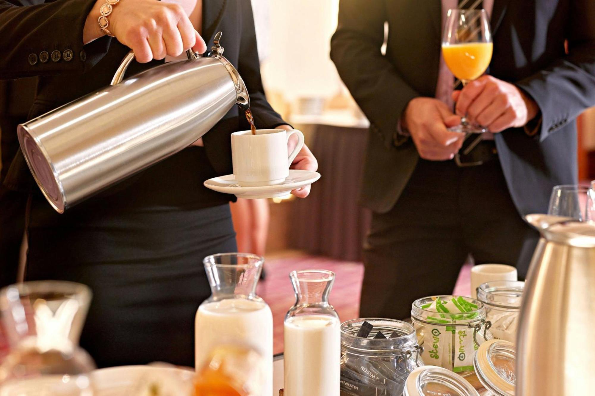 The Westin Zagreb Hotel Exterior photo A coffee break