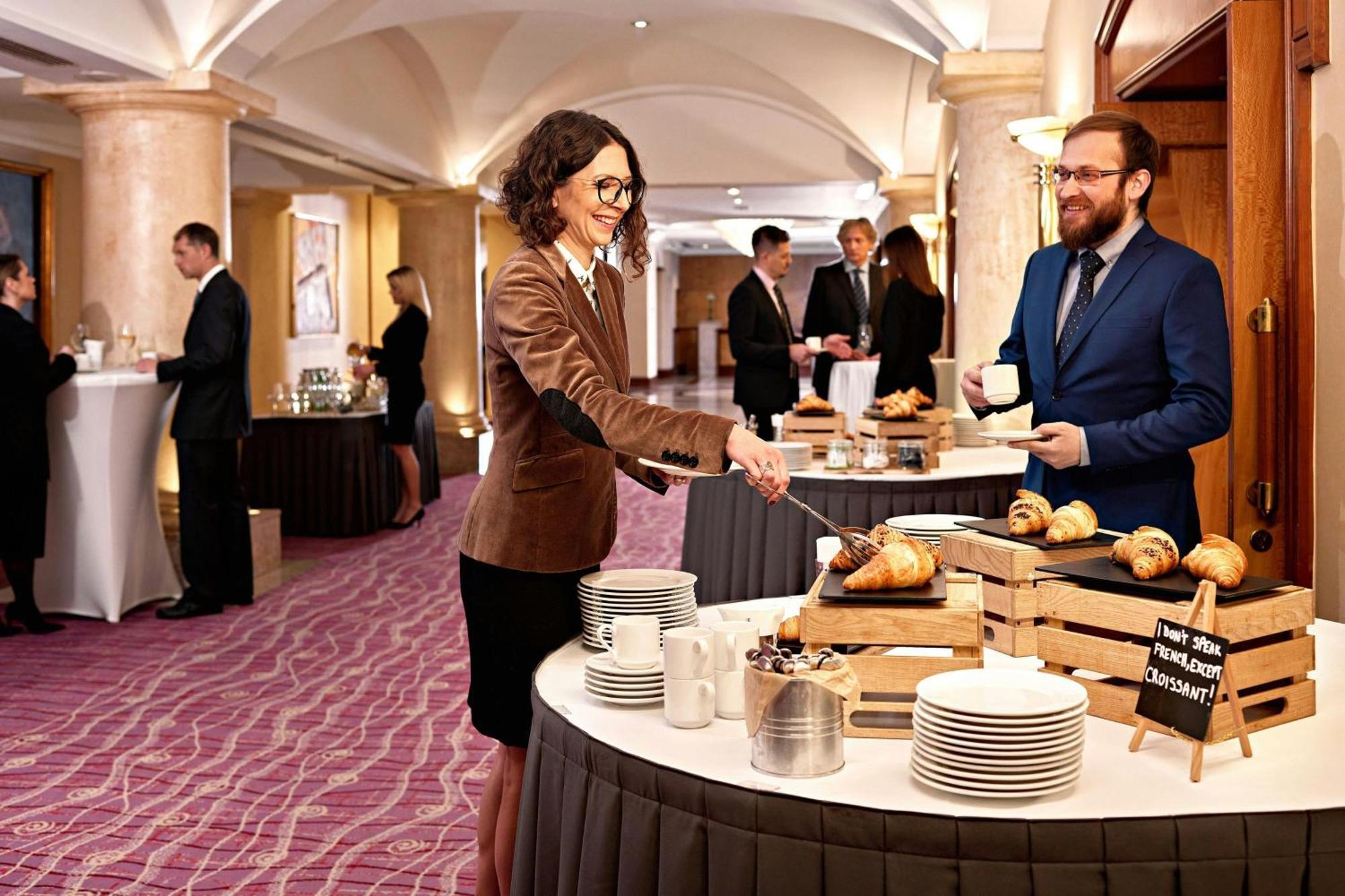 The Westin Zagreb Hotel Exterior photo A buffet at a hotel