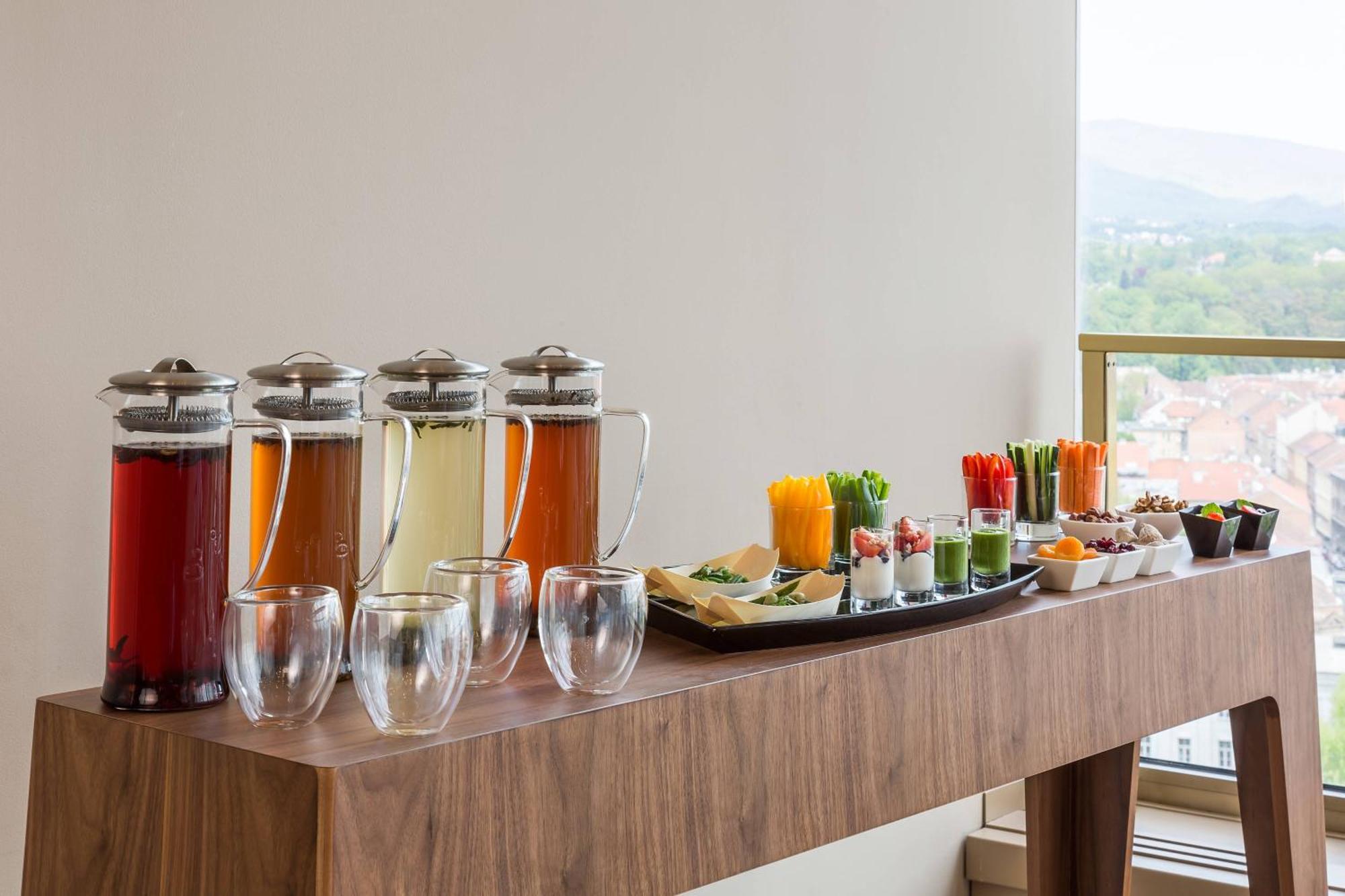 The Westin Zagreb Hotel Exterior photo A selection of teas