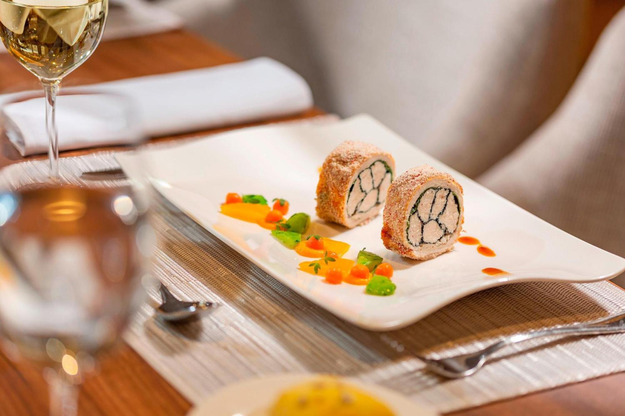 The Westin Zagreb Hotel Exterior photo A sushi dish served at the restaurant